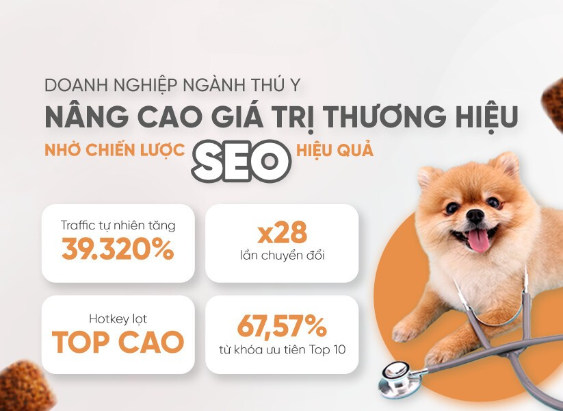 Phát triển thương hiệu lớn mạnh với SEO cho ngành thú y
